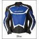 Blue & Black Color Sport Laguna Mens Leather Jackett