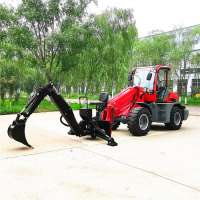 chinese front end loader TL2500  telescopic boom loader with backhoe